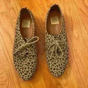 DV by Dolce Vita Faux Suede Oxford Leopard Shoes